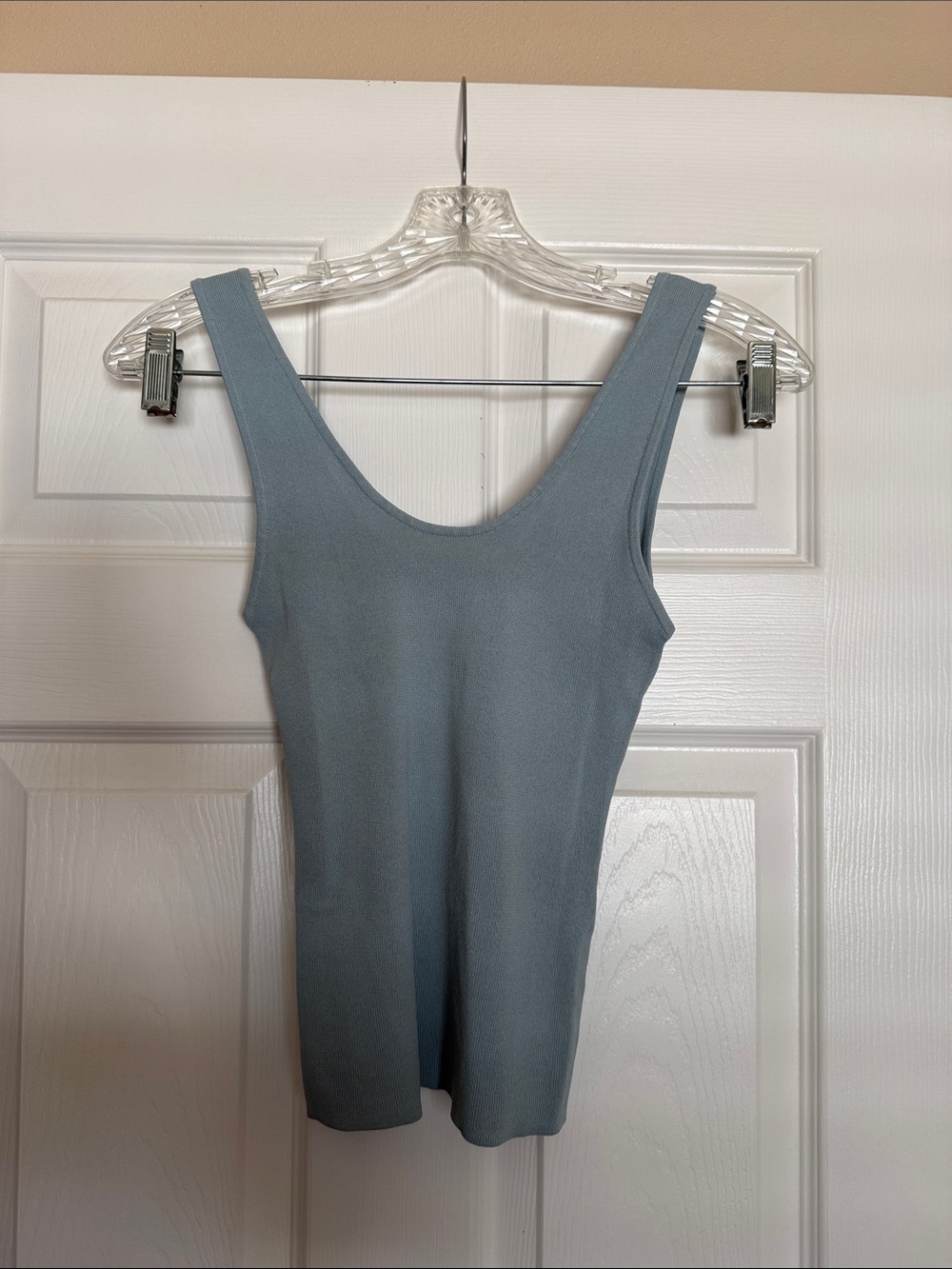 H&M Dusty Turquoise Knit Top XS